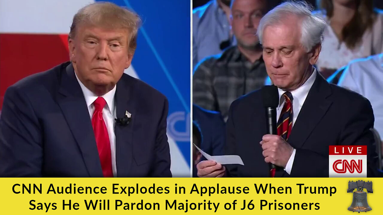 CNN Audience Explodes in Applause When Trump Says He Will Pardon Majority of J6 Prisoners