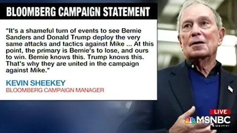 NEW BLOOMBERG AD ATTACKS BERNIE SANDERS SUPPORTERS!