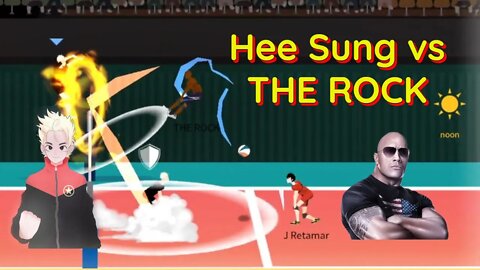 The Spike Volleyball - S-Tier Hee Sung vs The Rock in 21 Point Opponent Battle: