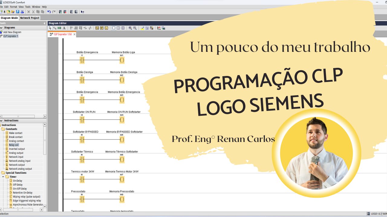 Um pouco do meu trabalho. Transformando Desafios em Soluções na Programação CLP LOGO Siemens.