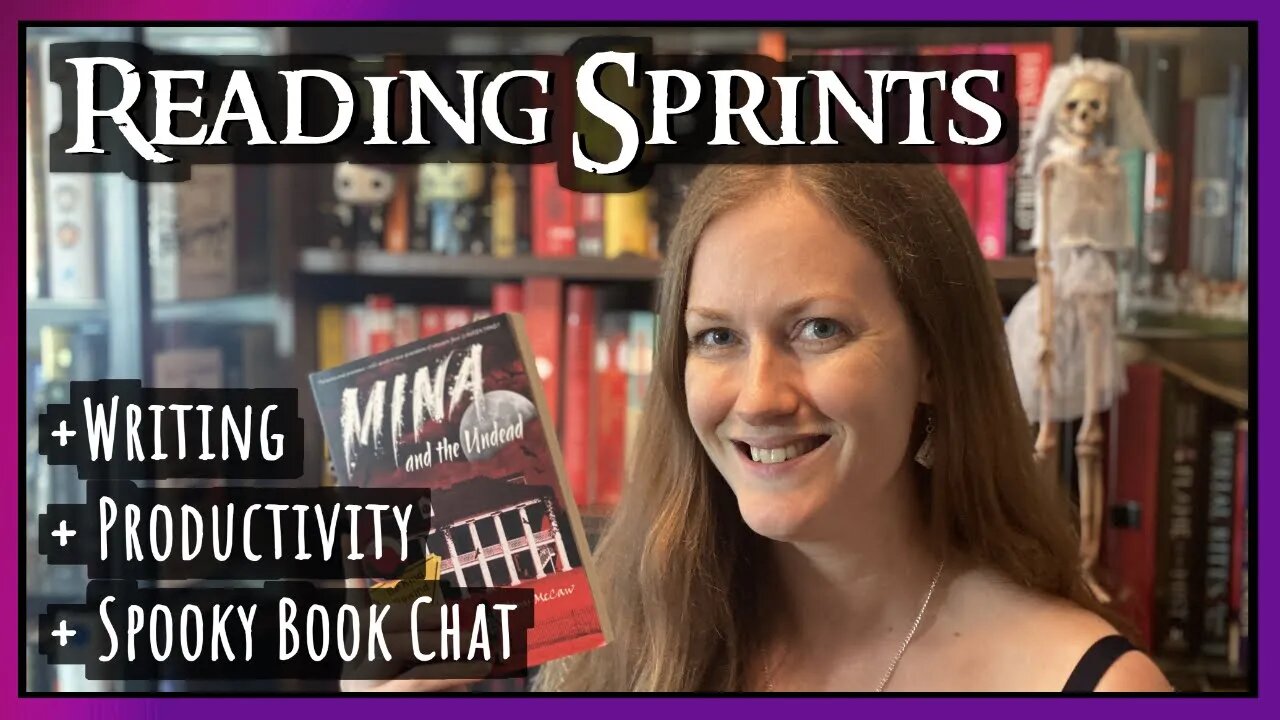 LIVE READING SPRINTS ~ spooky book chat & focused reading / productivity / writing (booktube books)