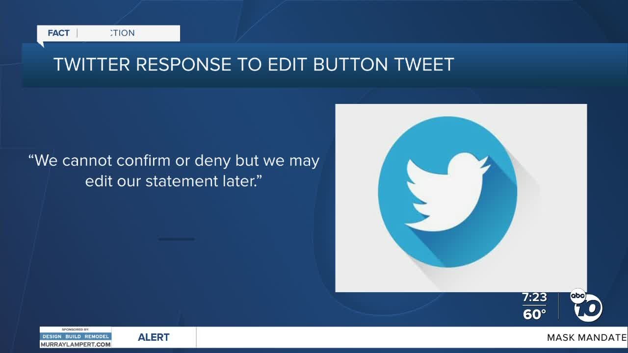 Fact or Fiction: Twitter edit button?