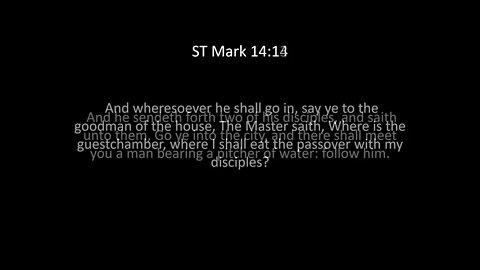 ST Mark Chapter 14