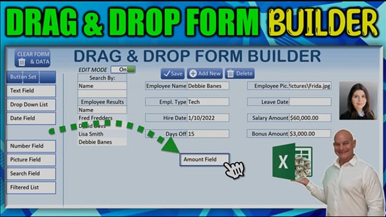 Create Forms In 1 Minute With This Drag & Drop Form Builder In Excel [FREE Download]