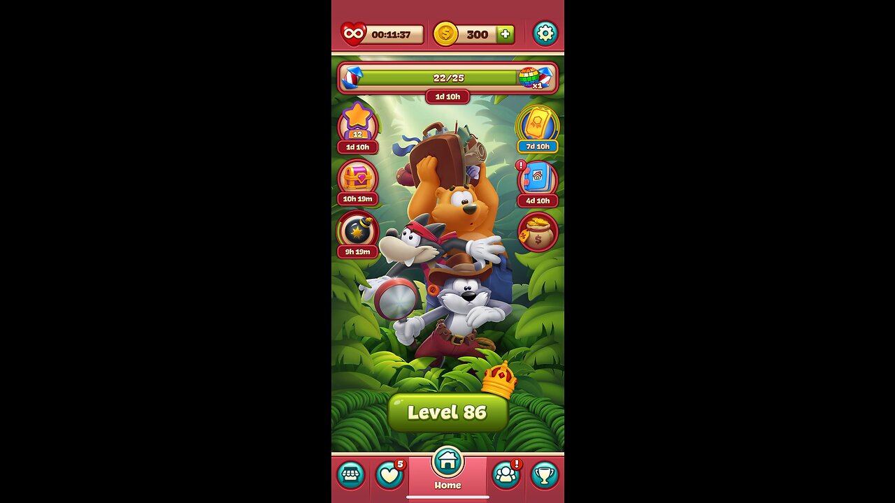 Toon Blast Level 86
