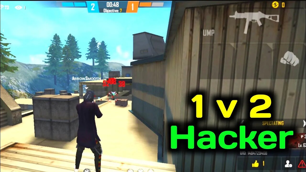 1 Vs 2 With Hacker - Rock Munna Gaming