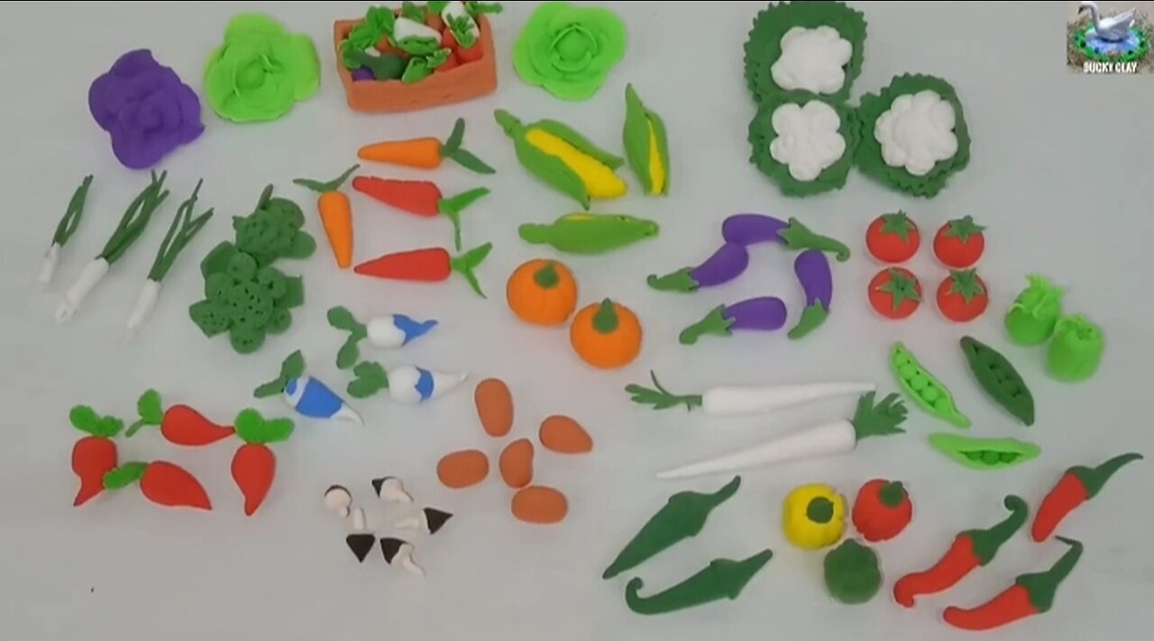 Polymer clay Art / How to make polymer clay miniature Vegetable / Polymer clay Vegetable