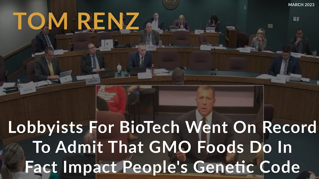 Lobbyists for BioTech Went on Record to Admit That GMO Foods Do In Fact Impact People's Genetic Code