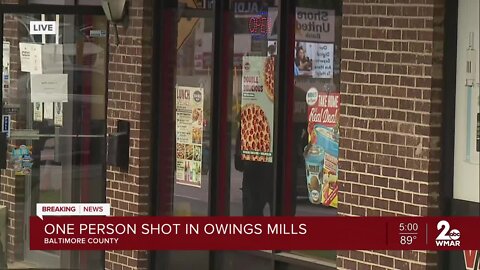 Police investigate shooting at Owings Mills pizza shop