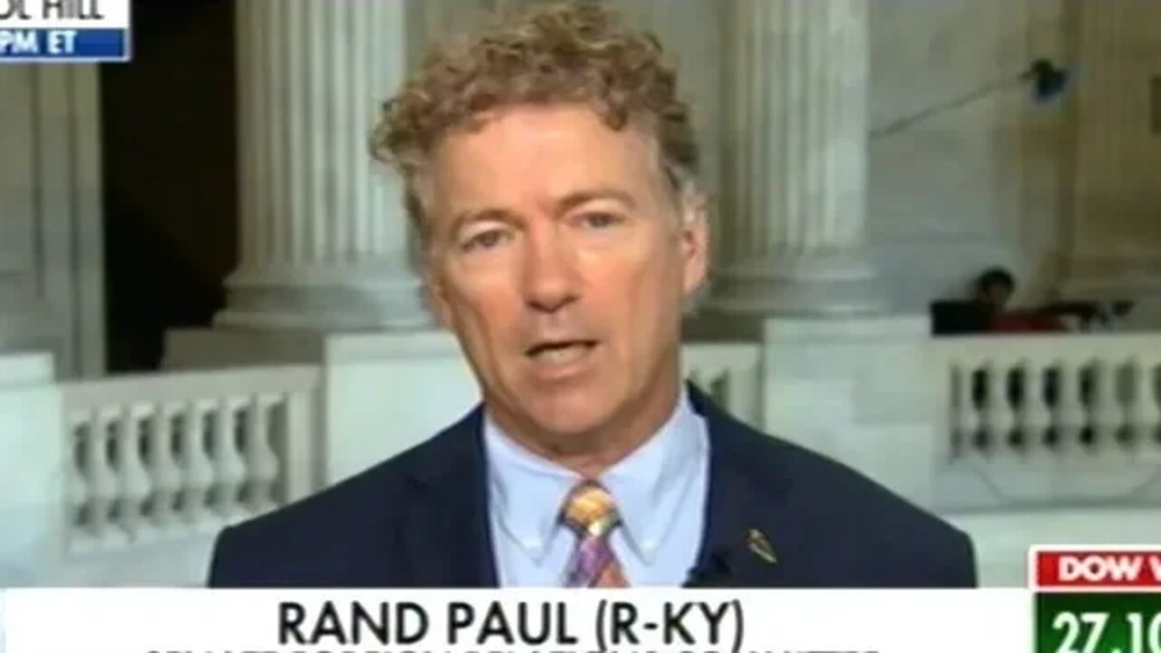 RAND PAUL "THE CONSTITUTION SAYS WAR IS DECLARED BY CONGRESS!"
