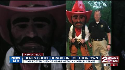 Jenks Police honor one of their own