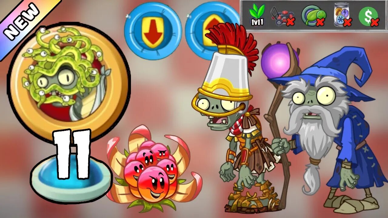 Plants vs Zombies 2 - The Zombosseum II 2023 Level 11 [Plants Lvl 1 & No Premium] + DOWNLOAD