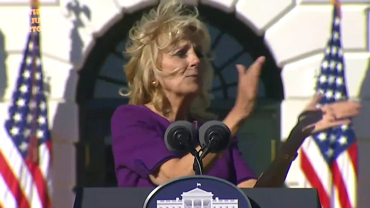 Jill Biden pandering union teachers and introducing Joe.