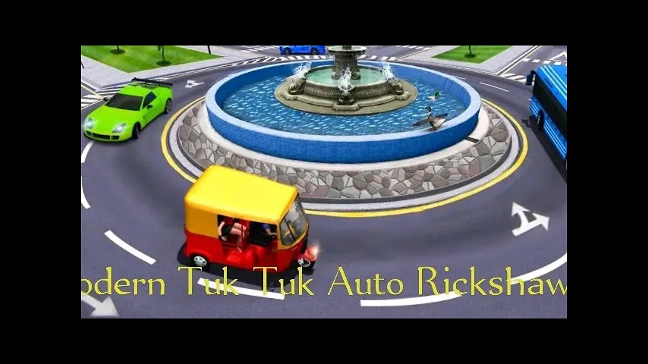 Modern Tuk Tuk Auto Rickshaw: Free Driving Games