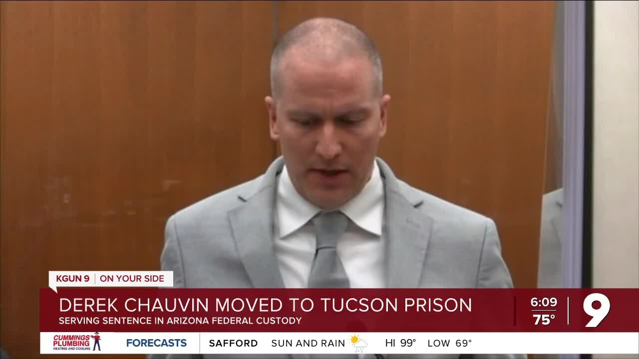 Convicted killer of George Floyd transferred to Tucson prison