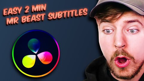 Mr Beast Subtitles in under 2 Minutes!? | Davinci Resolve #2