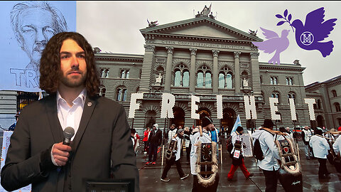 Nicolas Rimoldi, Präsident Mass-Voll! | Friedensdemo Bern, 11. März 2023