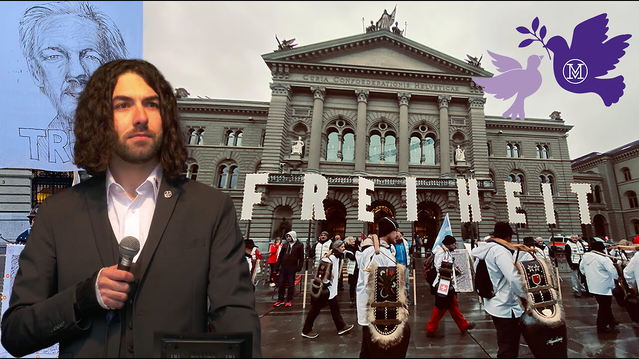 Nicolas Rimoldi, Präsident Mass-Voll! | Friedensdemo Bern, 11. März 2023