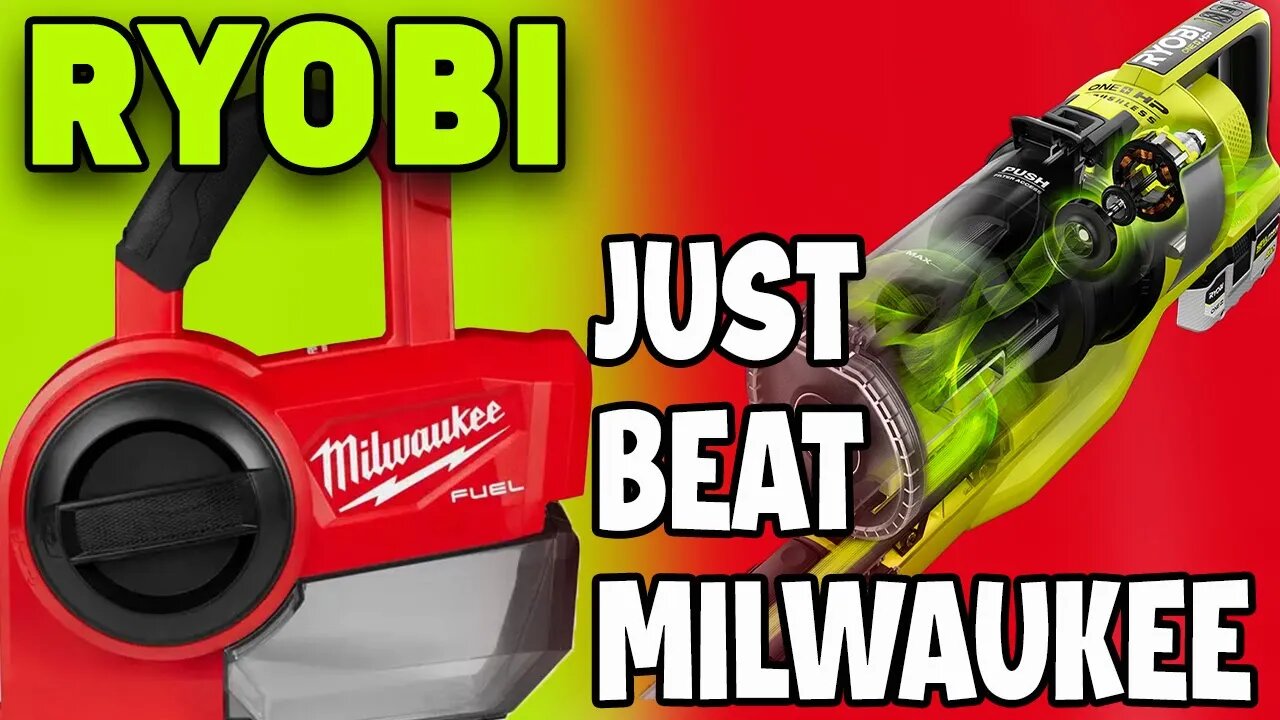 Milwaukee just got a SMACKDOWN from RYOBI... This doesn't look good