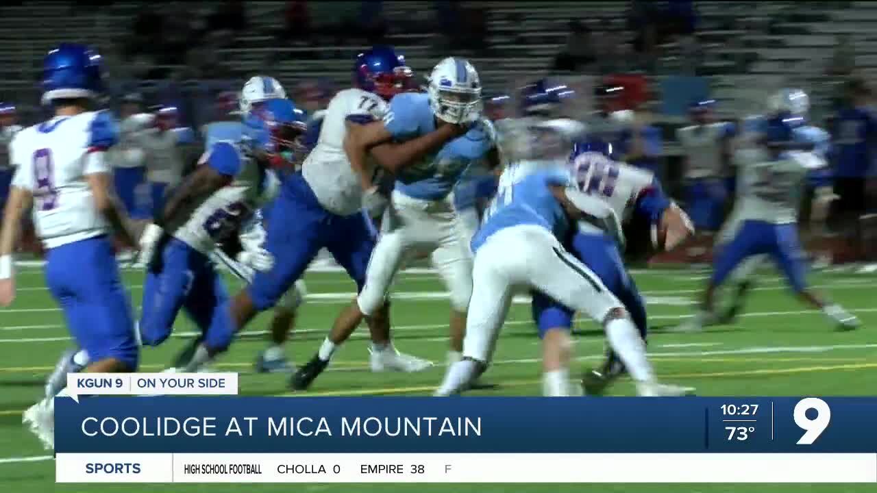 Mica Mountain defeats Coolidge, 13-7