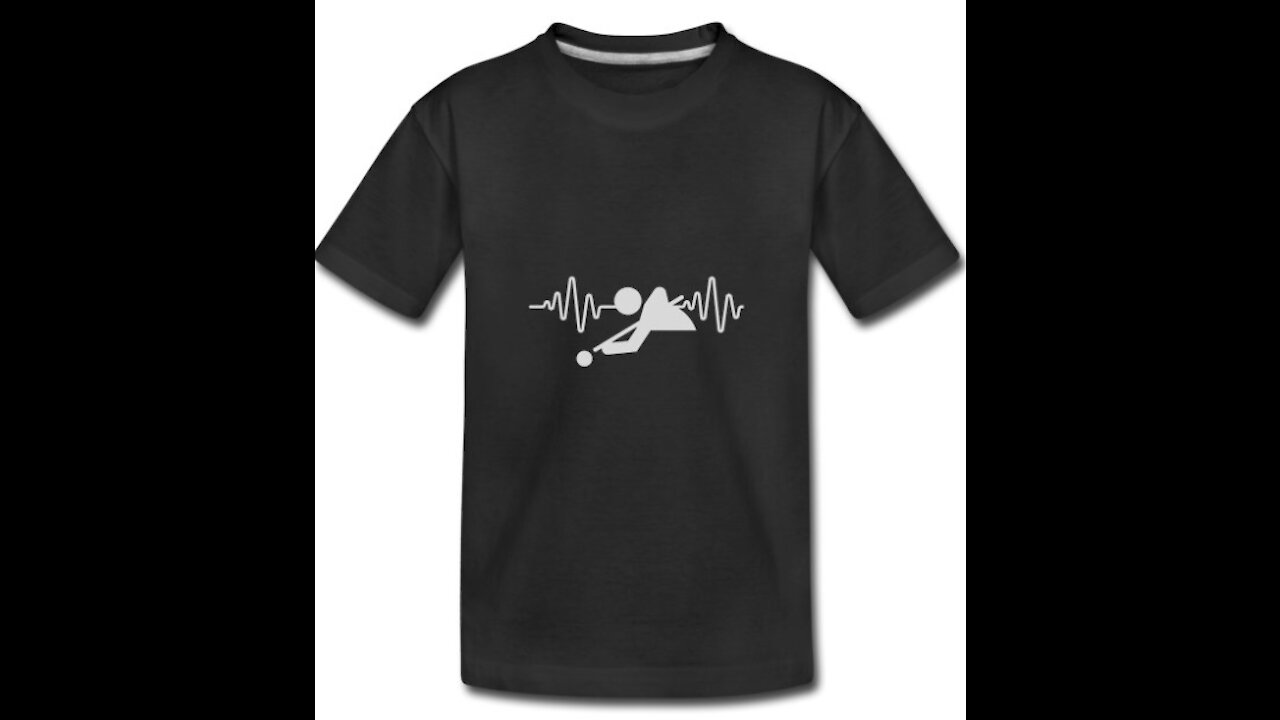 The I Love Billiards Heartbeat Pulse T-Shirt You've Been Waiting For