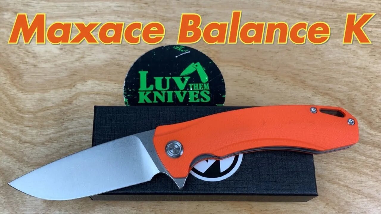 Maxace Balance K under $49 / best value for the buck ? Titanium clip and spacer w/Bohler K110 blade