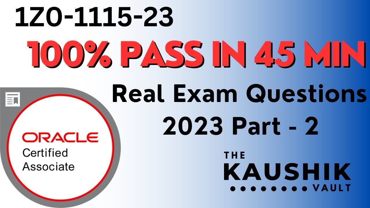 1Z0-1115-23 : Oracle Cloud Infrastructure Multicloud Architect Associate Real Exam Question : Part 2
