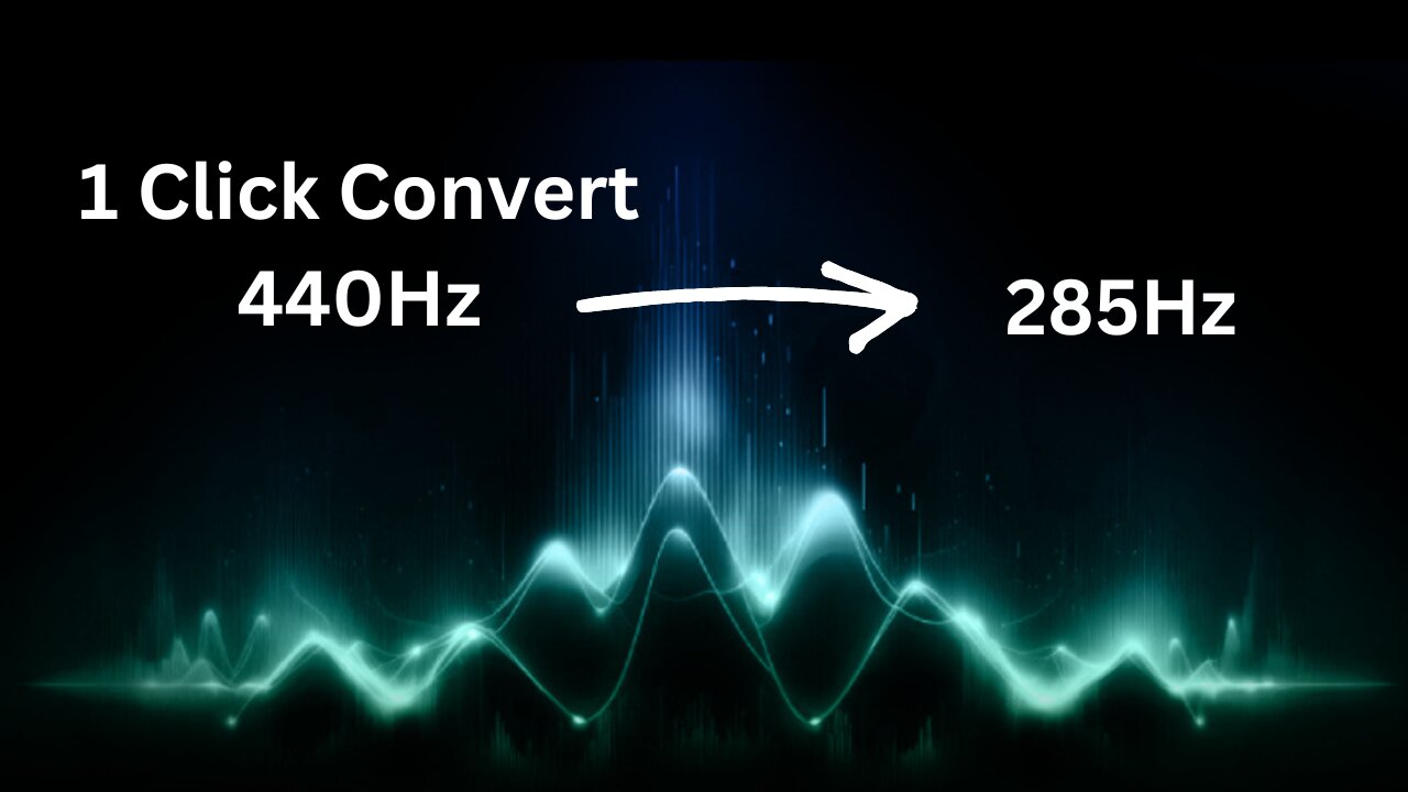 Easily convert 440 hz to 285 hz