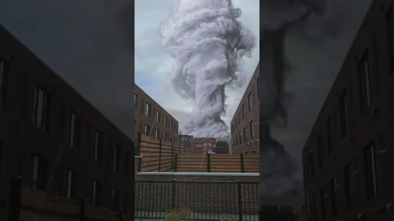 tornado near the house