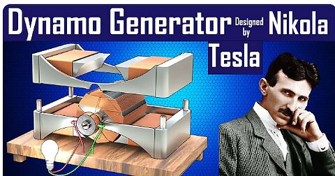 Dynamo generator designed by Nikola Tesla