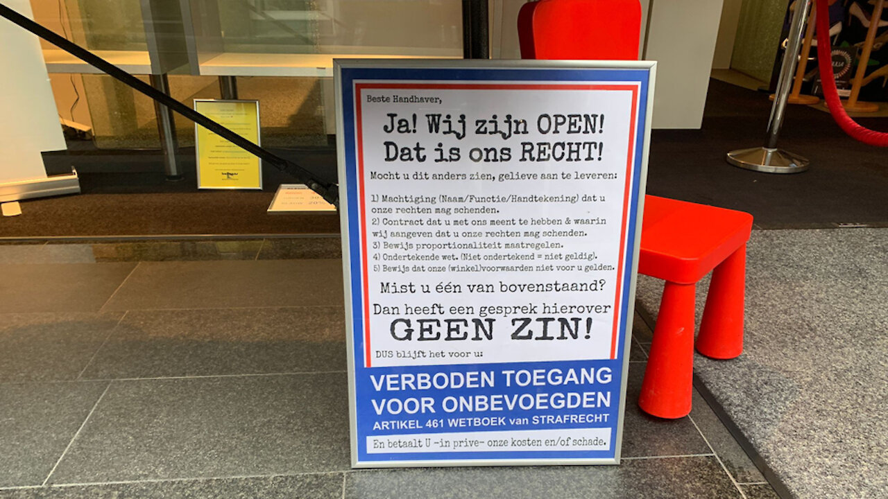Meerdere winkels open uit protest. Schaam je kapot!