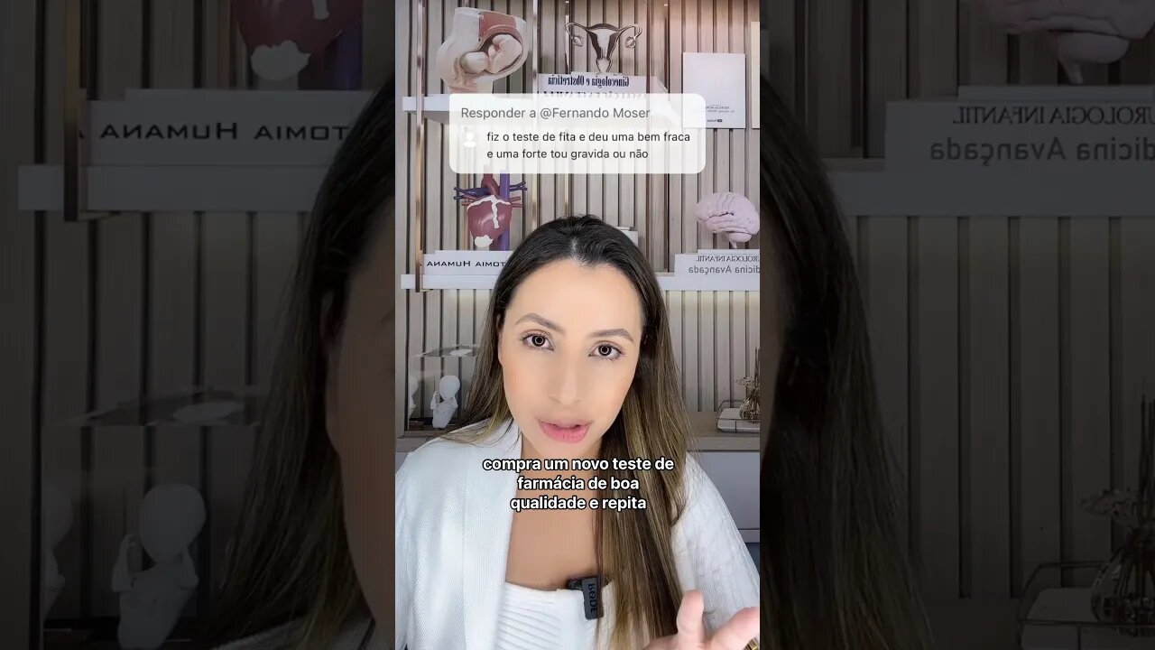 Teste de gravidez de fita uma deu fraca e outra deu forte