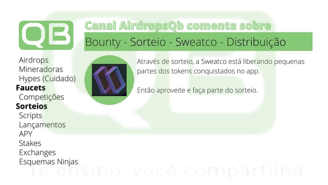 #Bounty - #Sweatco - #Liberando pagamentos de forma sortidas