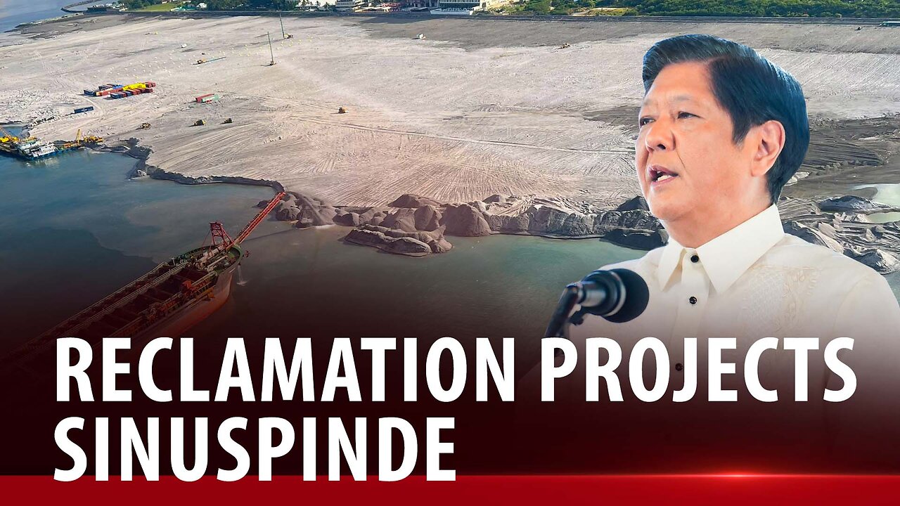 Reclamation projects sa Manila Bay, sinuspinde ni Pangulong Marcos. via Margot Gonzales