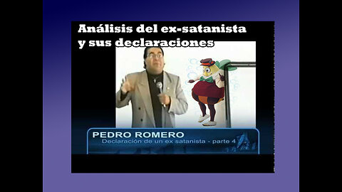 Análisis de las declaraciones de pablo romero ex-satanista