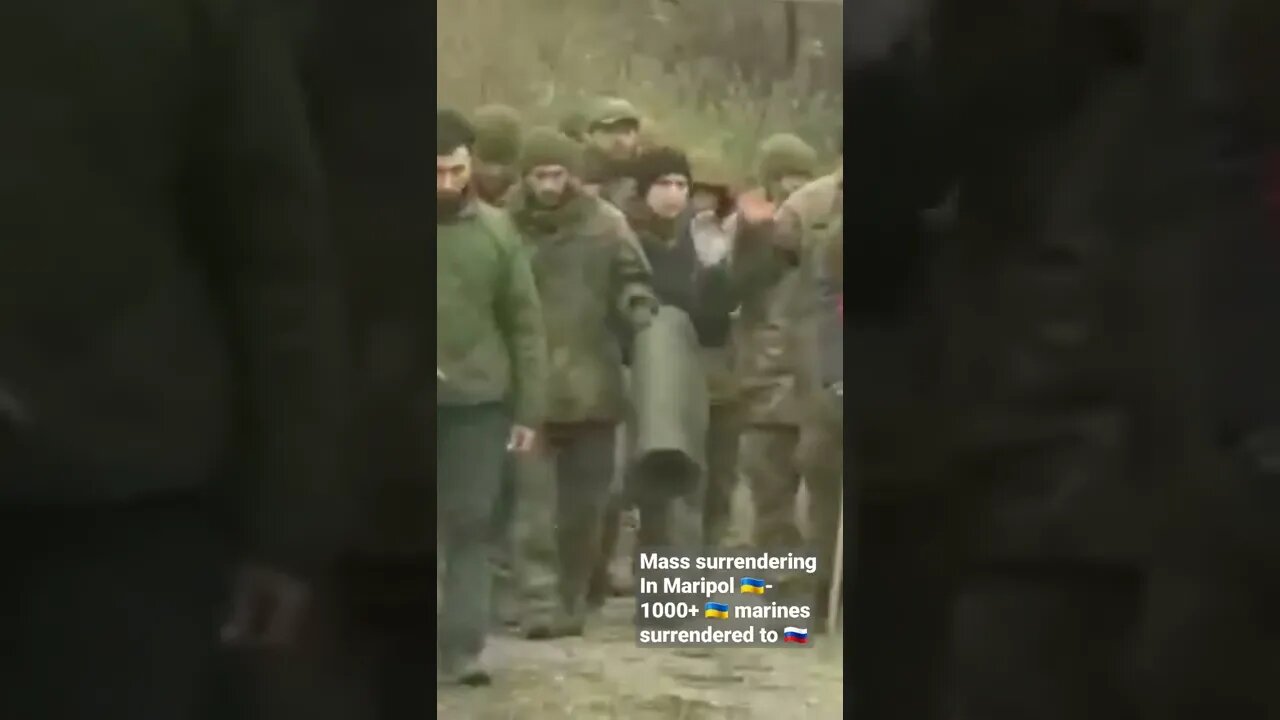 Mass surrenderingIn Maripol 🇺🇦- 1000+ 🇺🇦 marines surrendered to 🇷🇺