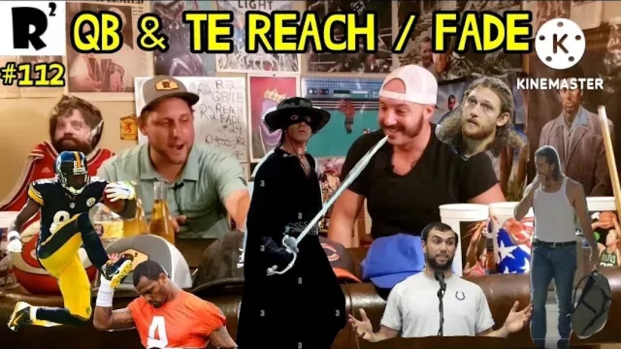 R2: Reach/fade! QB & TE. Carr QB 1? We gush over Goedart & Antonio Brown is a Karate kid...