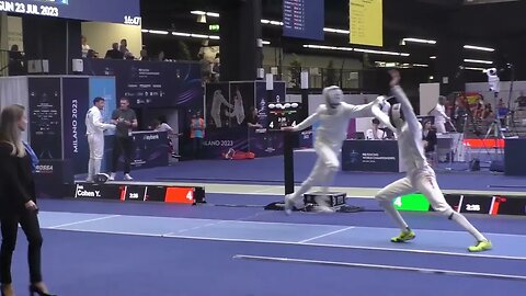 Epee Fencing - Flying touch! | Cohen Y vs Elsayed A