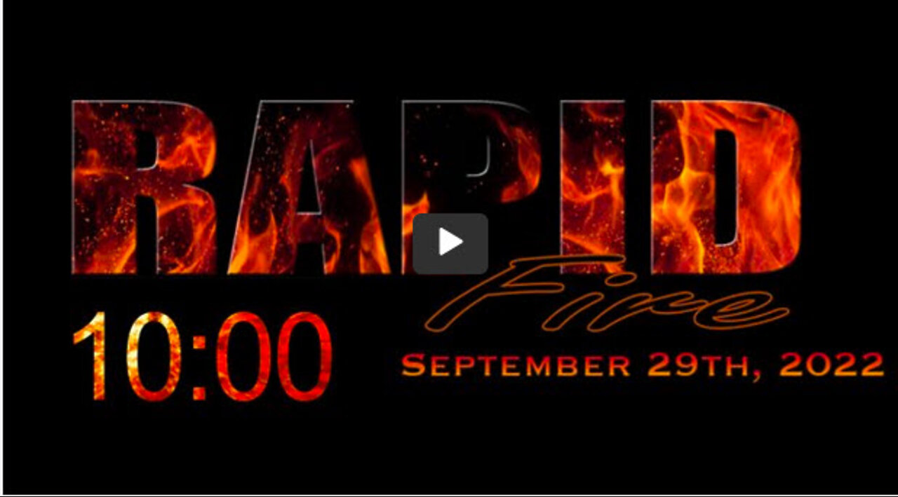 RAPID FIRE - September 29th, 2022- PHIL GODLEWSKI
