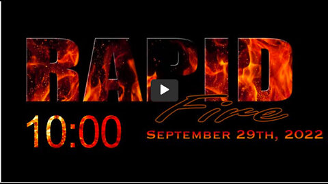 RAPID FIRE - September 29th, 2022- PHIL GODLEWSKI