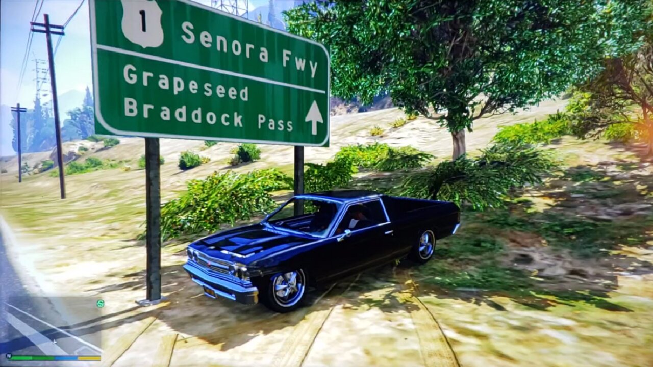 Parking🚘At🤪The👉Senora⚠️Freeway🚧Sign🛑GTA👍5👀Grape🍇Seed🤪Braddock🧩Pass💥🔥😎