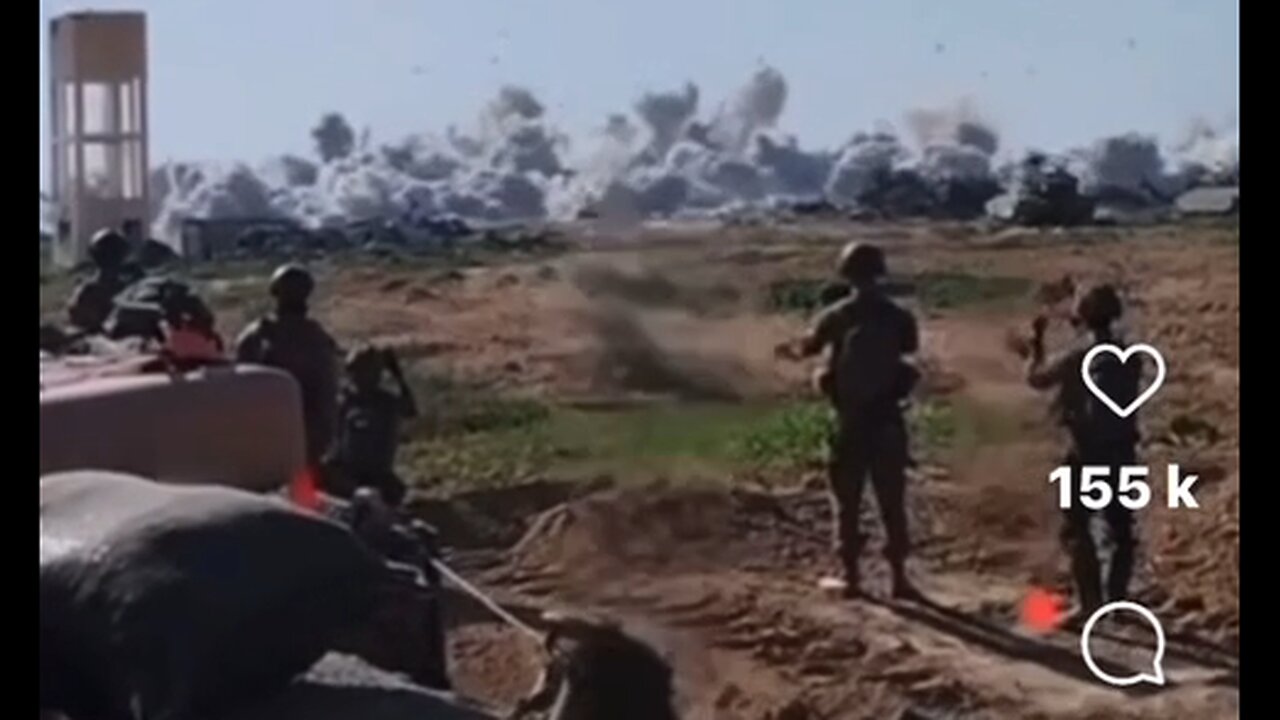 The bloodthirsty Israeli Defense Force gleefully blow up an entire suburb in Gaza