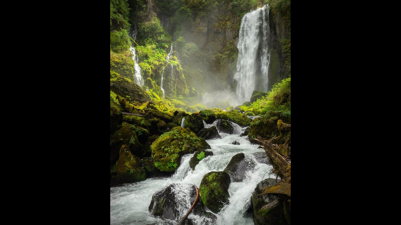 "Serene Waterfall Escapes: TranquilTunes' Relaxing Videos"