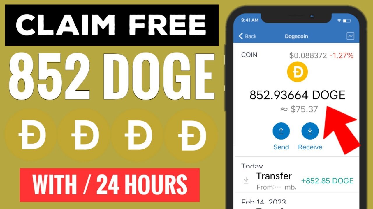 FREE DOGE: Withdraw 852 Dogecoin Every 24 Hours ~ Free Doge Mining Site no investment