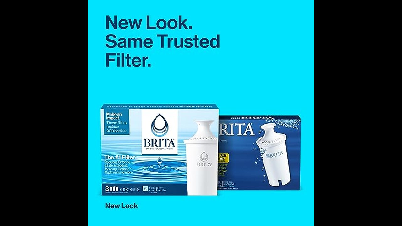 Brita Standard Water Filter Replacements for Pitchers and Dispensers,