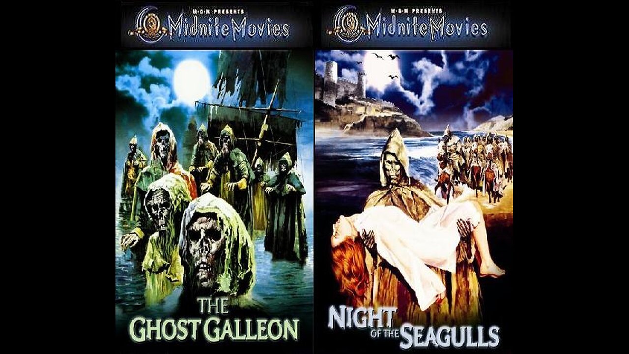 THE GHOST GALLEON 1974 & NIGHT OF THE SEAGULLS 1975 Zombie Horror DOUBLE FEATURE