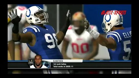 Madden 10 (49ers Franchise Year 1)49ers At Colts Week 8😳
