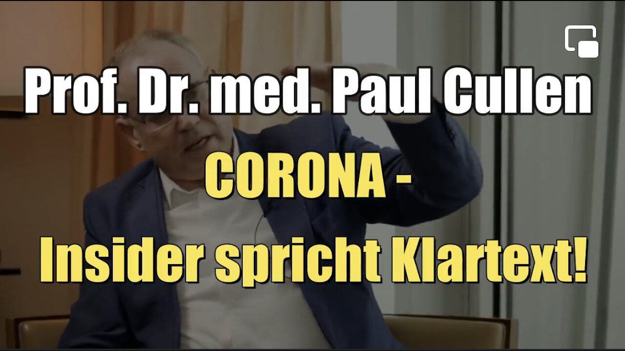 Prof. Dr. med. Paul Cullen: CORONA - Insider spricht Klartext! (28.11.2021)