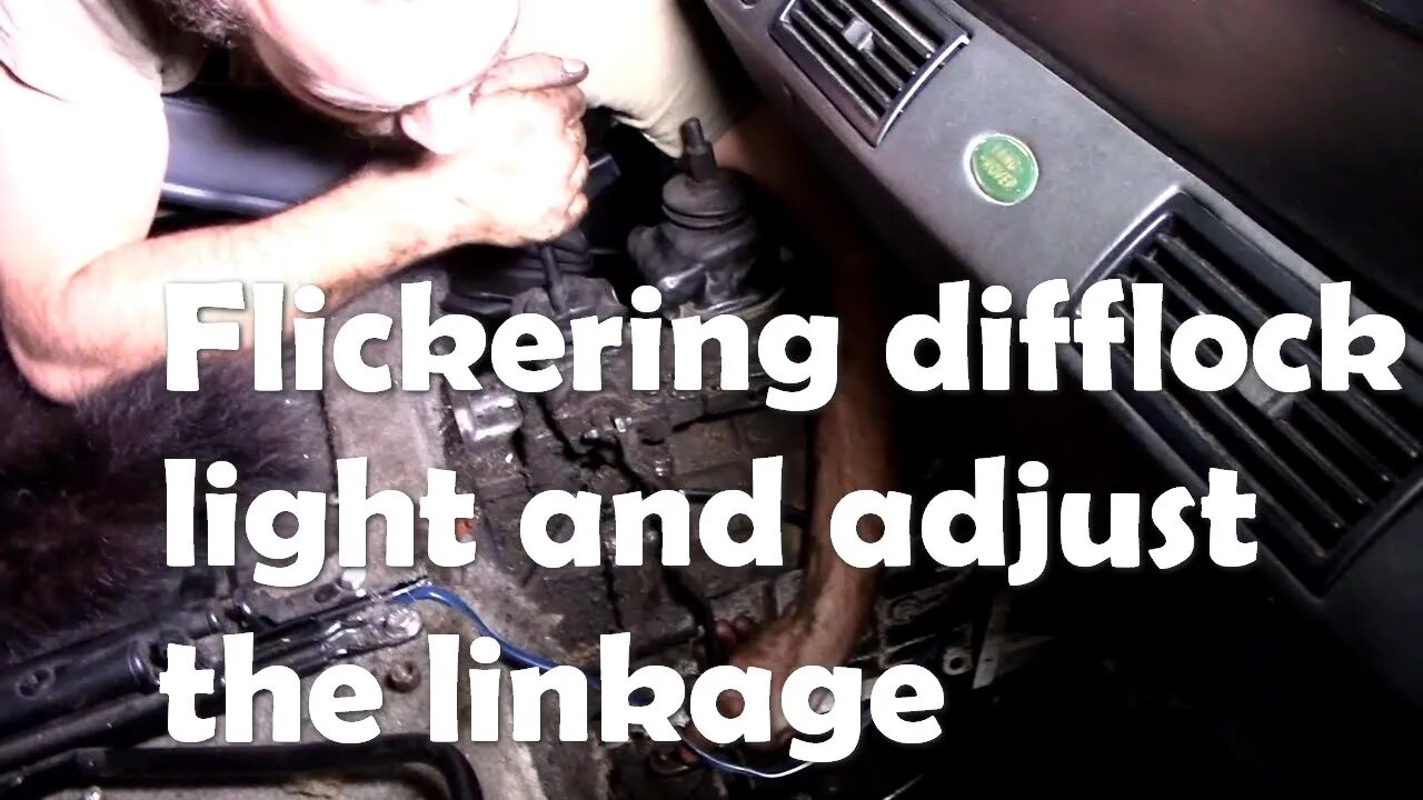 Defender diff-lock light issues and setting up linkages