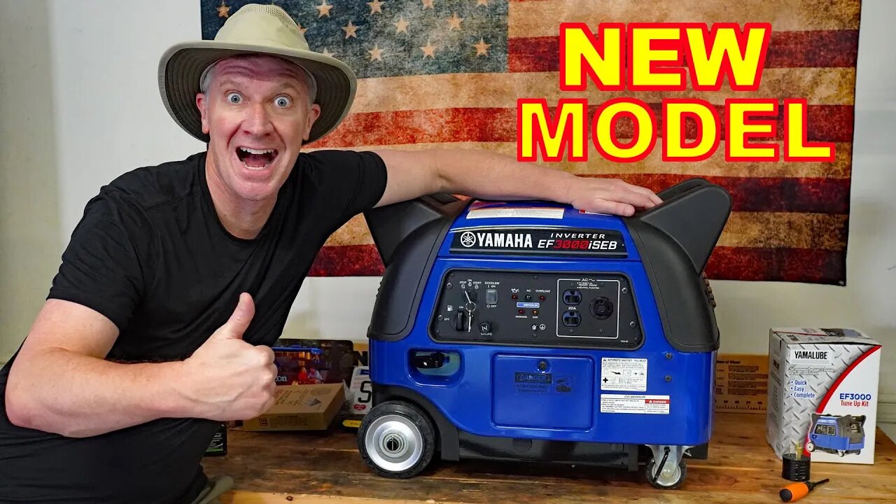 NEW Yamaha Portable Inverter Generator - the 2022 EF3000iSEB!